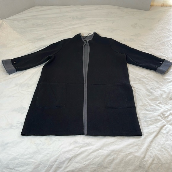 Alfani Long Cardigan With Faux Fur Trim - Picture 5 of 12